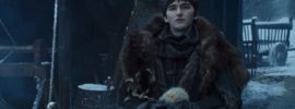 Bran Stark in Winterfell, "Waiting for an old friend."